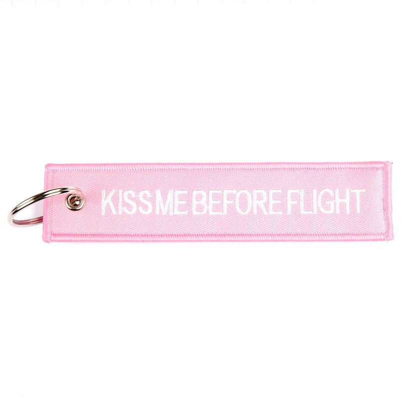 Portachiavi "Kiss Me Before Flight".